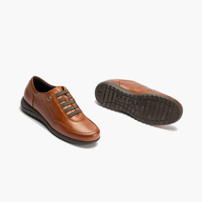 Pitillos Zapatos de piel deportivo con elásticos para mujer - P2710 Pitillos Zapatos de piel deportivo con elásticos para mujer - P2710