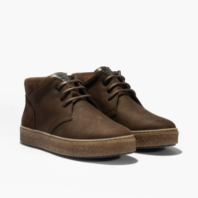 Pitillos bota para hombre safari nobuk marrón - P4911