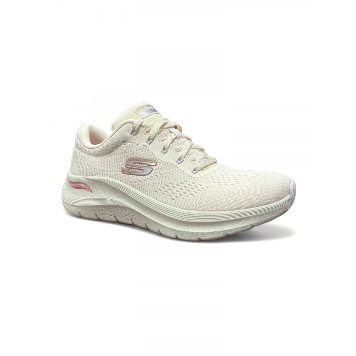 Zapatilla Skechers Arch fit 2.0 plantilla extraible para mujer crudo 150051 Talla 36 Color Crudo