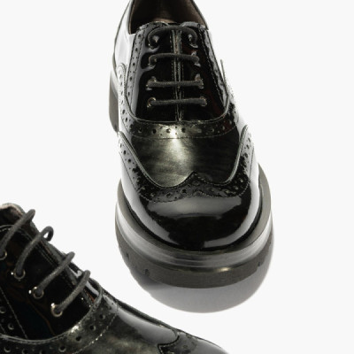 Zapatos Pitillos con cordones en charol para mujer - P5362