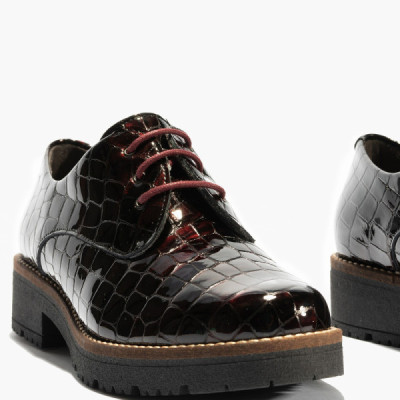 Zapato Pitillos con cordones estilo ingles para mujer - P5370