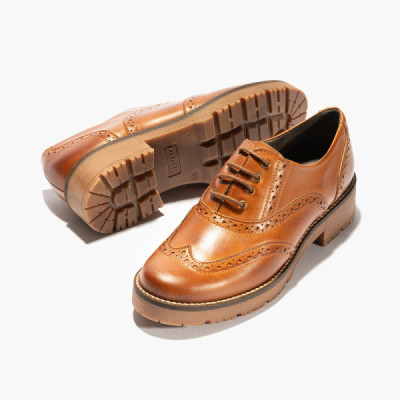 Zapatos cómodo Oxford Pitillos de mujer en piel - P5372 Zapatos cómodo Oxford Pitillos de mujer en piel - P5372