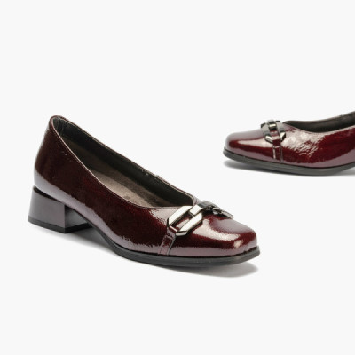 Pitillos zapato de vestir para mujer salón bajo con adorno - P5422