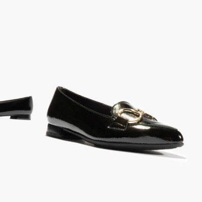 Pitillos zapato de vestir tacón bajo mujer con adorno - P5430