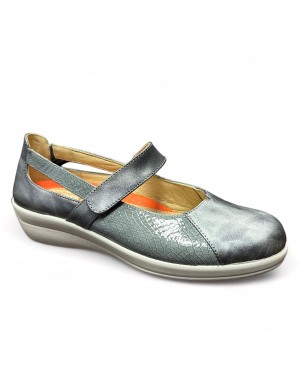 Zapato Mercedes ancho especial mujer Doctor Cutillas gris 43641