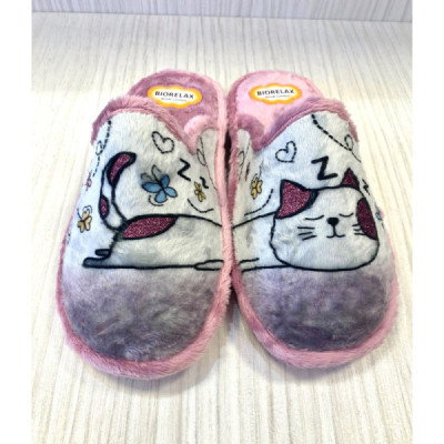 Biorelax zapatilla de casa gato original acolchadas mujer - Bio4566 Biorelax zapatilla de casa gato original acolchadas mujer - Bio4566