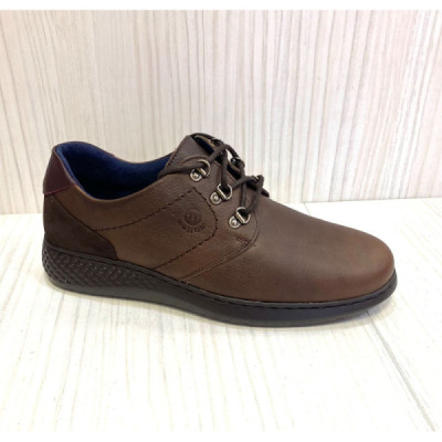Notton Zapato sport para hombre en piel y con cordones - N2312