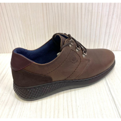 Notton Zapato sport para hombre en piel y con cordones - N2312