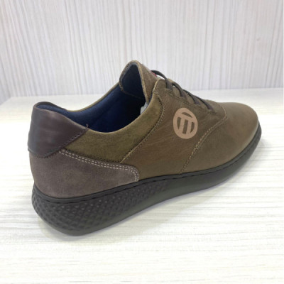 Zapato deportivo de piel Notton sin cordones muy cómodo -N2712