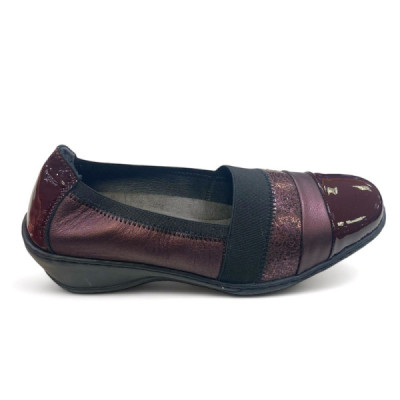 Notton Zapato mocasín ancho especial con elásticos mujer - N660