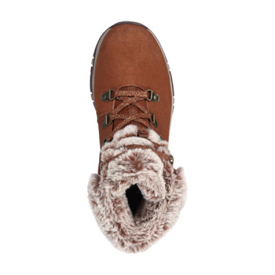 Bota Skechers mujer con pelo Relaxed Fit marrón - Sk167178