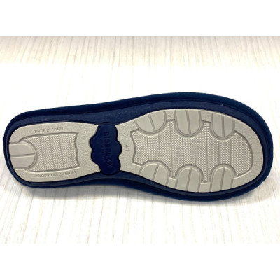 Biorelax zapatilla de casa invierno acolchada hombre azul moto - Bio1433 Biorelax zapatilla de casa invierno acolchada hombre azul moto - Bio1433