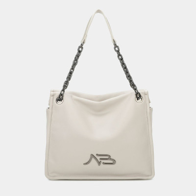 Bolso grande Dominica Binnari crudo taupe - Cnp19791