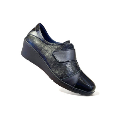 Notton zapato cómodo ancho especia con velcro para mujer- N1058