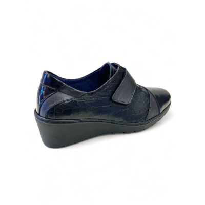Notton zapato cómodo ancho especia con velcro para mujer- N1058