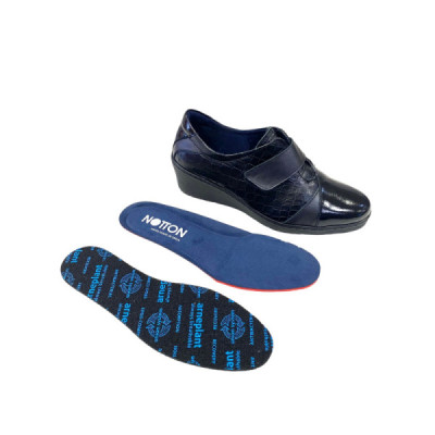 Notton zapato cómodo ancho especia con velcro para mujer- N1058