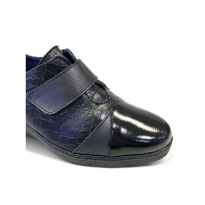 Notton zapato cómodo ancho especia con velcro para mujer- N1058