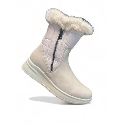 Mysoft bota cómoda de pelo para mujer color hielo - My22m550