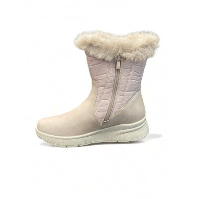 Mysoft bota cómoda de pelo para mujer color hielo - My22m550