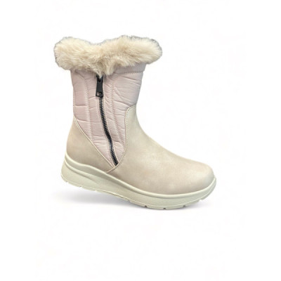 Mysoft bota cómoda de pelo para mujer color hielo - My22m550