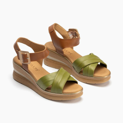 Sandalia cuña para mujer Pitillos cómoda de vestir - P5602