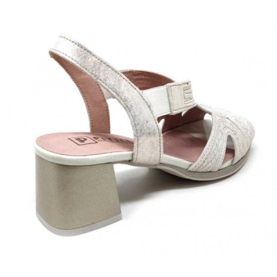 Sandalia de vestir mujer Pitillos con tacón tiras dorada - P5690 Sandalia de vestir mujer Pitillos con tacón tiras dorada - P5690