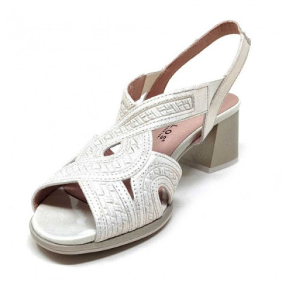 Sandalia de vestir mujer Pitillos con tacón tiras dorada - P5690 Sandalia de vestir mujer Pitillos con tacón tiras dorada - P5690