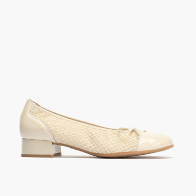 Zapato bailarina de mujer Pitillos tacón bajo adorno - P5712