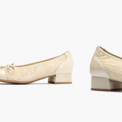 Zapato bailarina de mujer Pitillos tacón bajo adorno - P5712