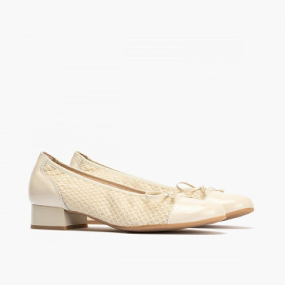 Zapato bailarina de mujer Pitillos tacón bajo adorno - P5712