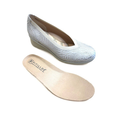 Pitillos zapato salón con cuña cómodo para mujer - P5740