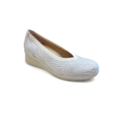 Pitillos zapato salón con cuña cómodo para mujer - P5740