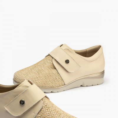 Zapato Pitillos de mujer ancho especial con velcro - P5760 Zapato Pitillos de mujer ancho especial con velcro - P5760