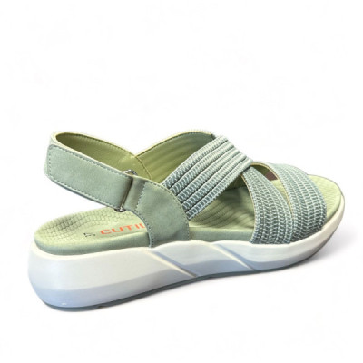 Doctor Cutillas sandalia mujer ancho especial elástica kaki 31405