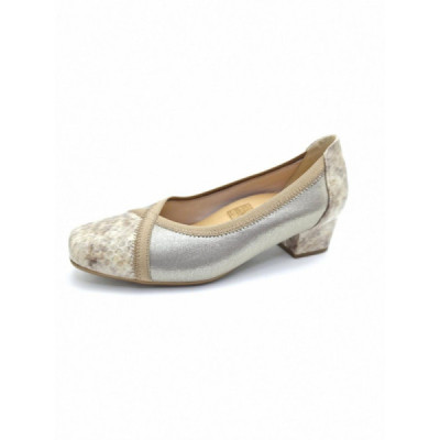 Zapato de tacón ancho especial Doctor Cutillas beige - Doc81230 Zapato de tacón ancho especial Doctor Cutillas beige - Doc81230