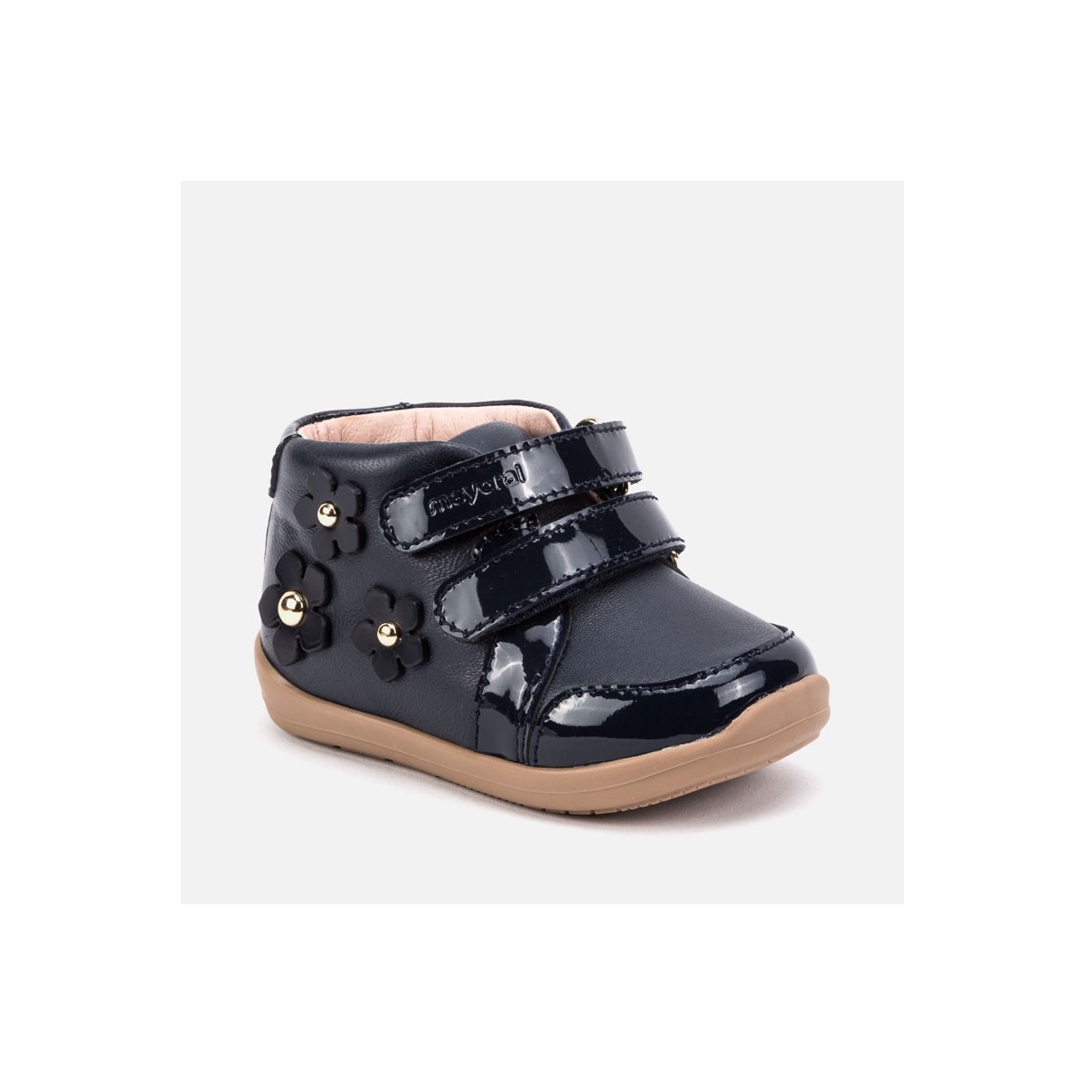 Bota bebe niña velcro Mayoral marino tallas 18 al 23 Ma42008