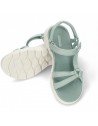 Sandalia deportiva mujer Skechers Go Walk flex verde y beige Sk141451