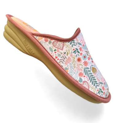 Zapatilla de casa Biorelax acolchada con cuña mujer - Bio1847