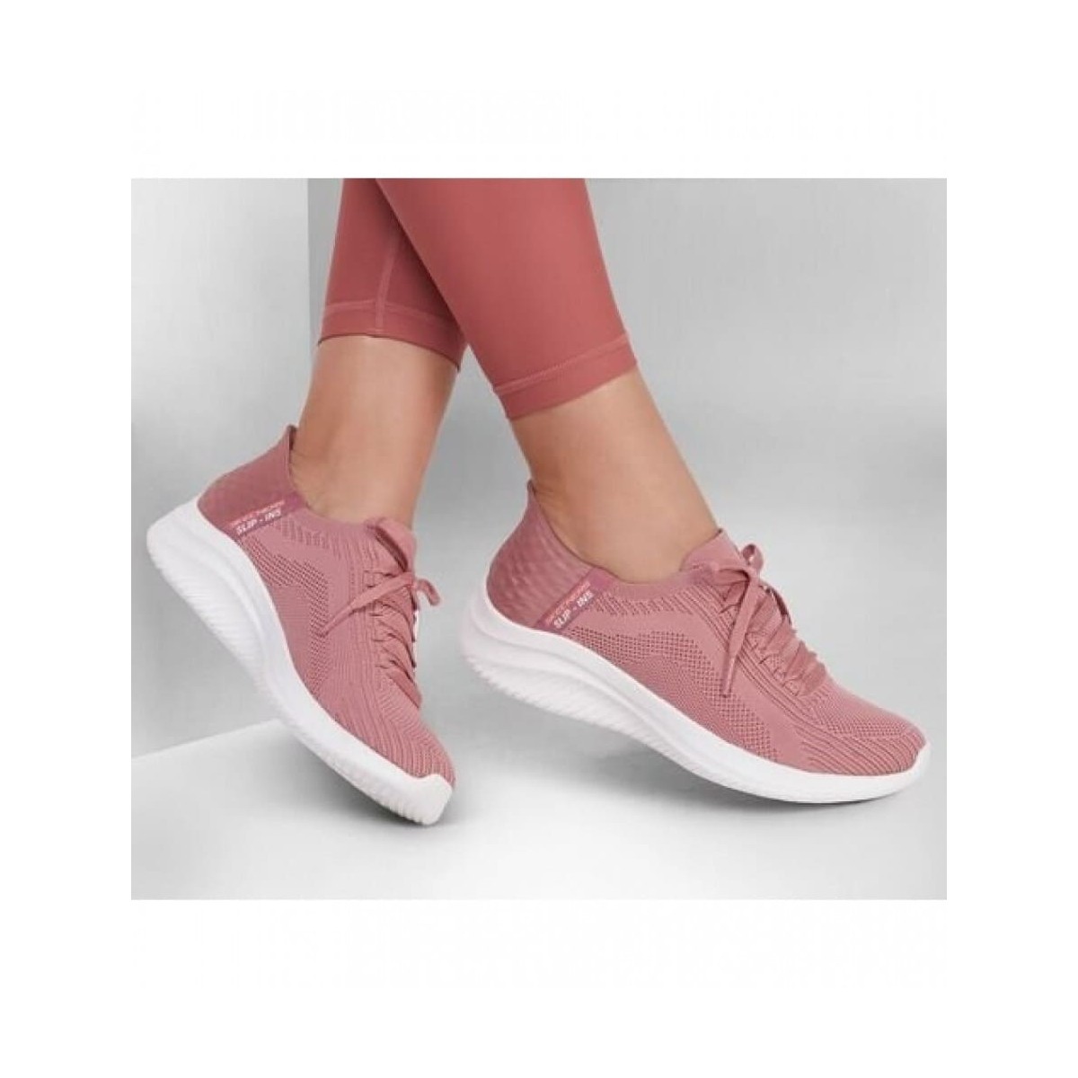 Zapatillas mujer Skechres Ultra Flex Slip ins rosa Sk149710