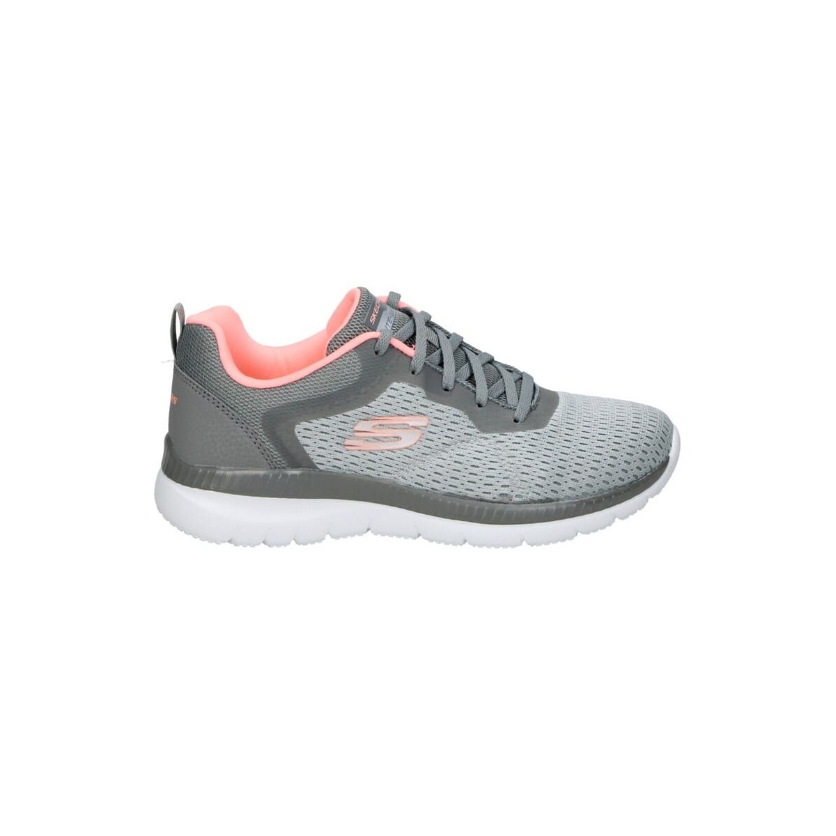 Deportiva mujer Skechers Bountiful gris memory foam Sk12607