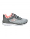 Deportiva mujer Skechers Bountiful gris memory foam Sk12607