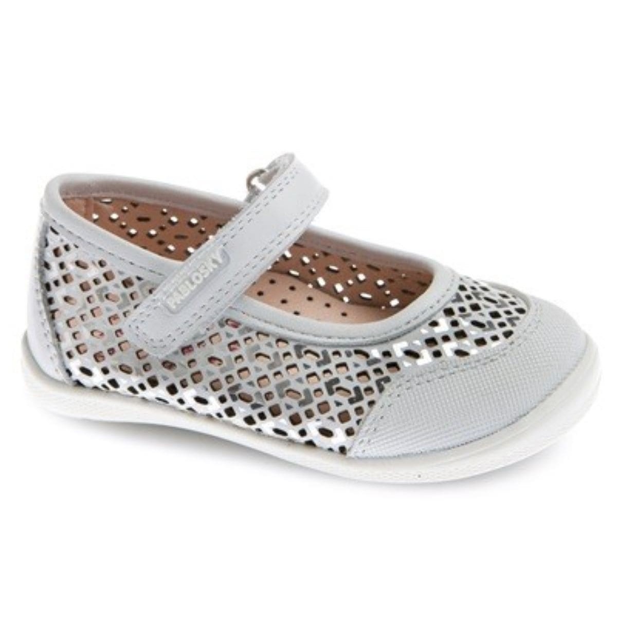 Pablosky zapato mercedes niña piel blanco 22 al 27 ma075005