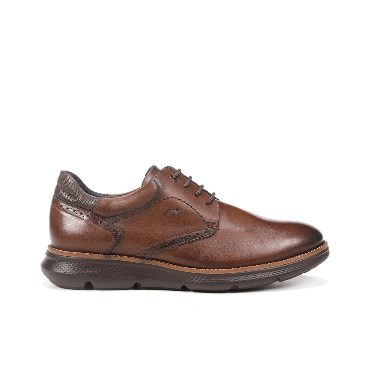 Fluchos zapato con cordones de vestir para hombre William F1351 Color Marron Talla 39