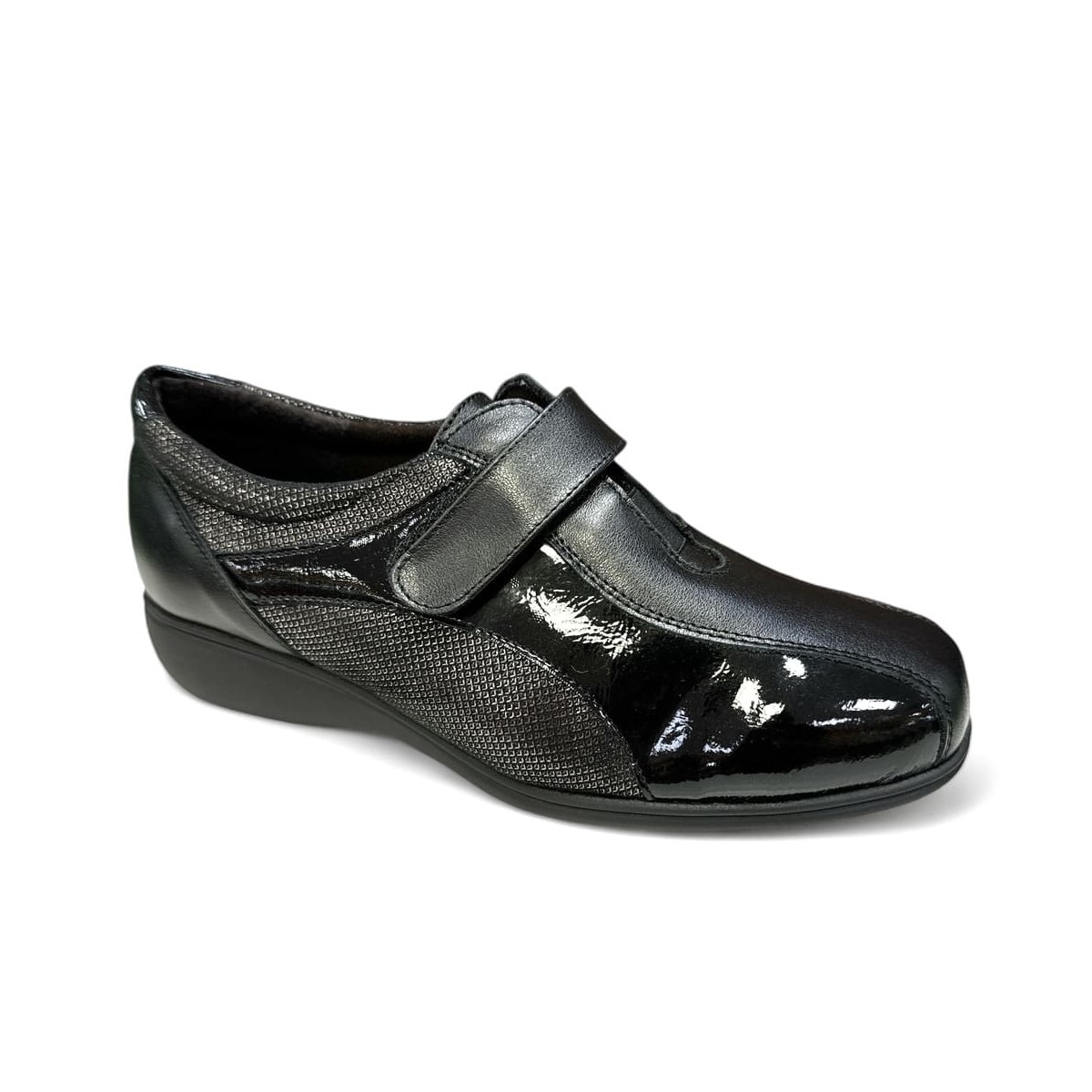 Zapato ancho especial mujer Doctor Cutillas con velcro Doc53573