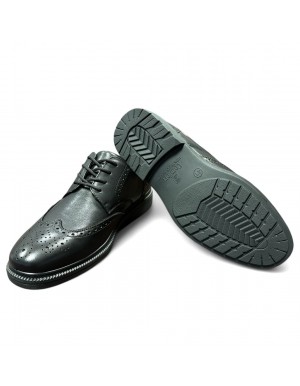 Zapato negro ancho especial impermeable G Confort hombre Gc98916s