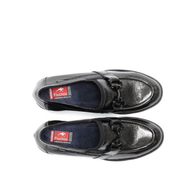 Zapato mocasín Fluchos Fugaz para mujer con tacón - F2111