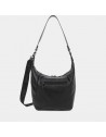 Bolso bandolera Hobo Marbella Binnari burdeos y negro Cnp20372