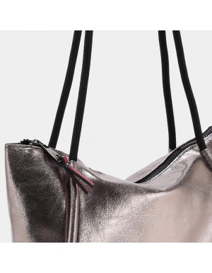 Bolso shopper para mujer Almería de Binnari acero Cnp20212