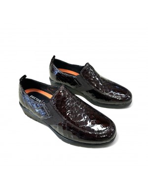 Zapato mocasín ancho especial Doctor Cutillas mujer marrón Doc60338