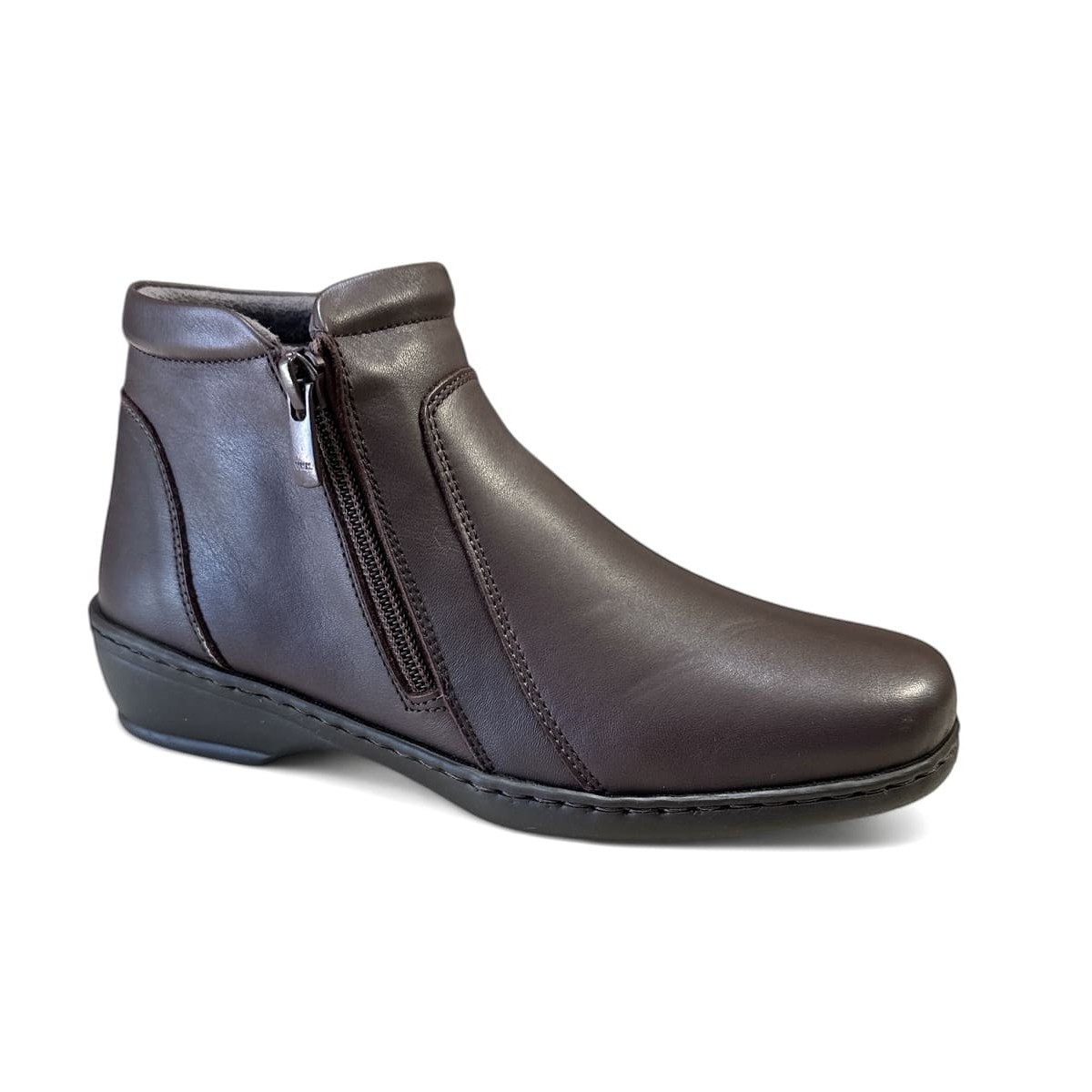 Bota ancho especial Notton para mujer dos cremalleras - N0461